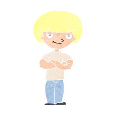 cartoon smug looking man N9