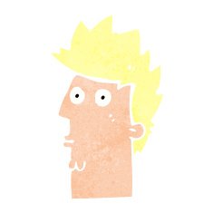 cartoon surprised face N22