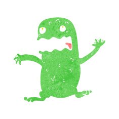 cartoon funny frog N23