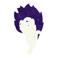 cartoon vampire head N43