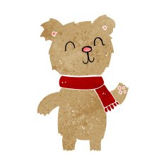 cartoon cute teddy bear N57