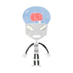 cartoonw weird robot N3