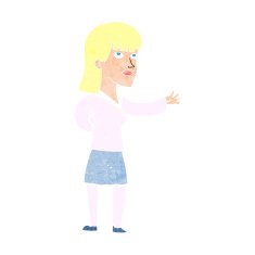 cartoon woman explaining N58