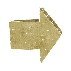 cartoon wooden arrow sign N8