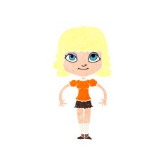 Cartoon Girl N74