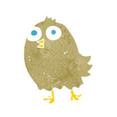 cartoon happy bird N42