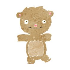 cartoon teddy bear N305