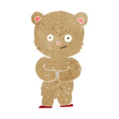 cartoon teddy bear N308