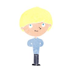 cartoon happy boy N292