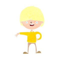 cartoon happy man N559