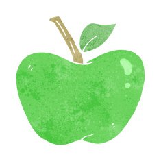Cartoon Apple N169