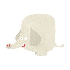 cartoon happy elephant N16