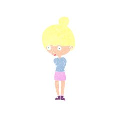 cartoon woman staring N36