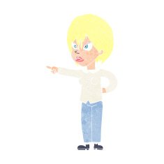 cartoon woman accusing N24