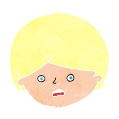 cartoon unhappy boy N69