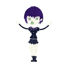 Cartoon Vampire Girl N282