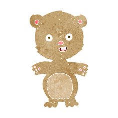 cartoon teddy bear N309