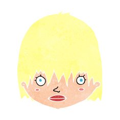 cartoon staring woman N45