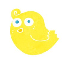 funny cartoon bird N225