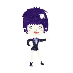 Cartoon Vampire Girl N283