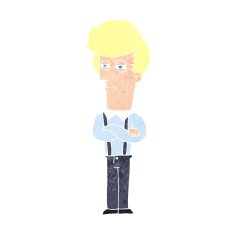 cartoon annoyed man N97