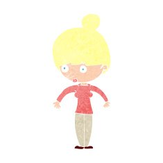 cartoon woman staring N37