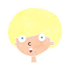 Cartoon Surprised Boy N35