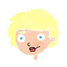cartoon confused woman N133