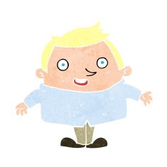 cartoon happy man N575