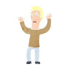 cartoon angry man N130