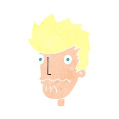 cartoon nervous man N188