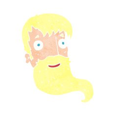 cartoon bearded man N70