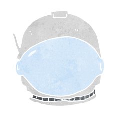 cartoon astronaut face N11