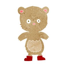 cartoon teddy bear N313