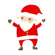 cartoon dancing santa N15