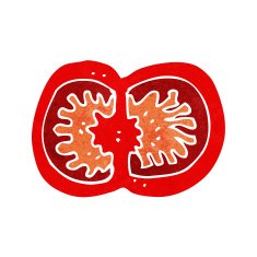 cartoon sliced tomato N8