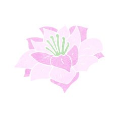cartoon flower N544