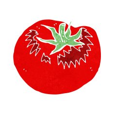 Cartoon Tomato N175