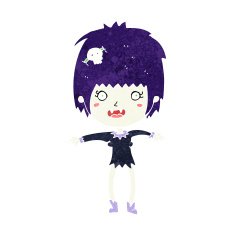 Cartoon Vampire Girl N285