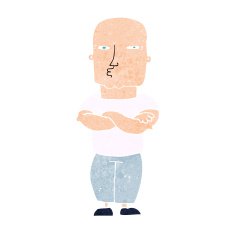 Cartoon Tough Guy N14