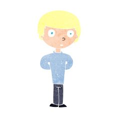 cartoon worried man N127