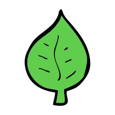 cartoon leaf symbol N56
