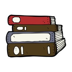 cartoon old books N21