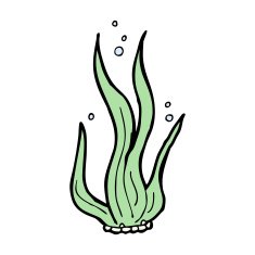 Cartoon Seaweed N75