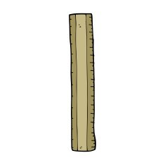 cartoon wooden ruler N21