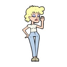 cartoon woman ignoring N31