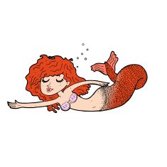 Cartoon Mermaid N80