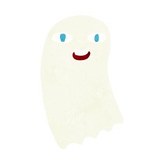 funny cartoon ghost N102