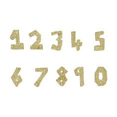 cartoon wooden numbers N13