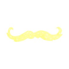 cartoon mustache symbol N13